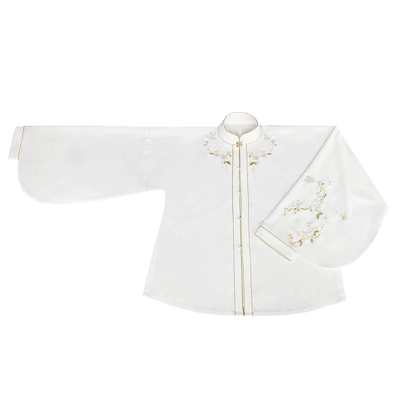 Liling Hudie 立领蝴蝶 Butterfly Standing Collar Plus Sized Ming Shirt