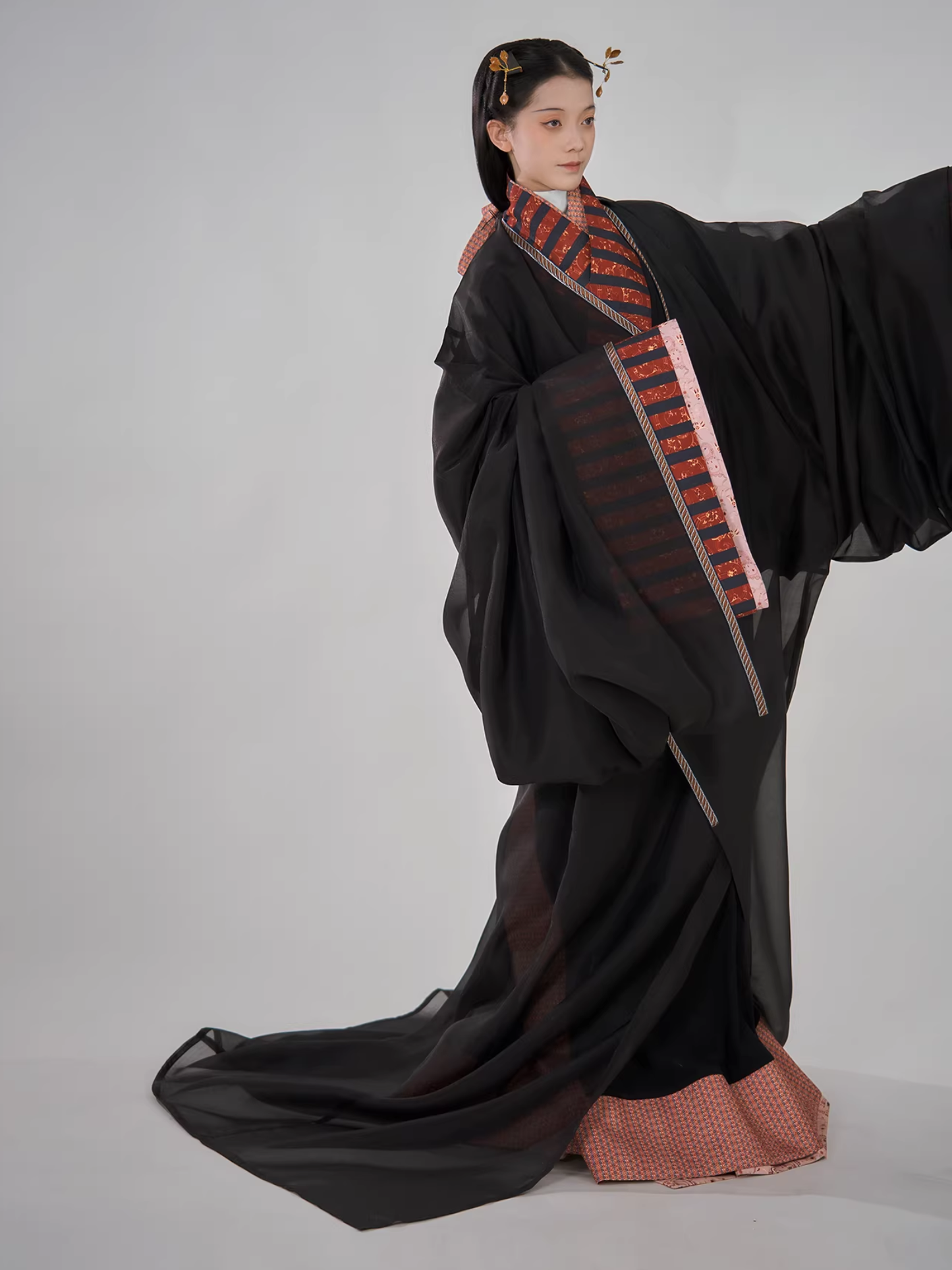 Shao Siming 少司命 God of Fate Warring States Period Restoration Unisex Zhiju Straight Hem Robe Set