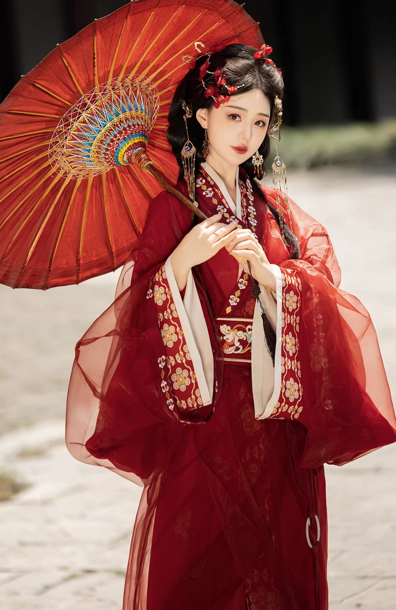 Bu Nian 不念 Loslassen Modernisierte Zhiju Robe mit geradem Saum im Stil der Streitenden Reiche, Komplettset