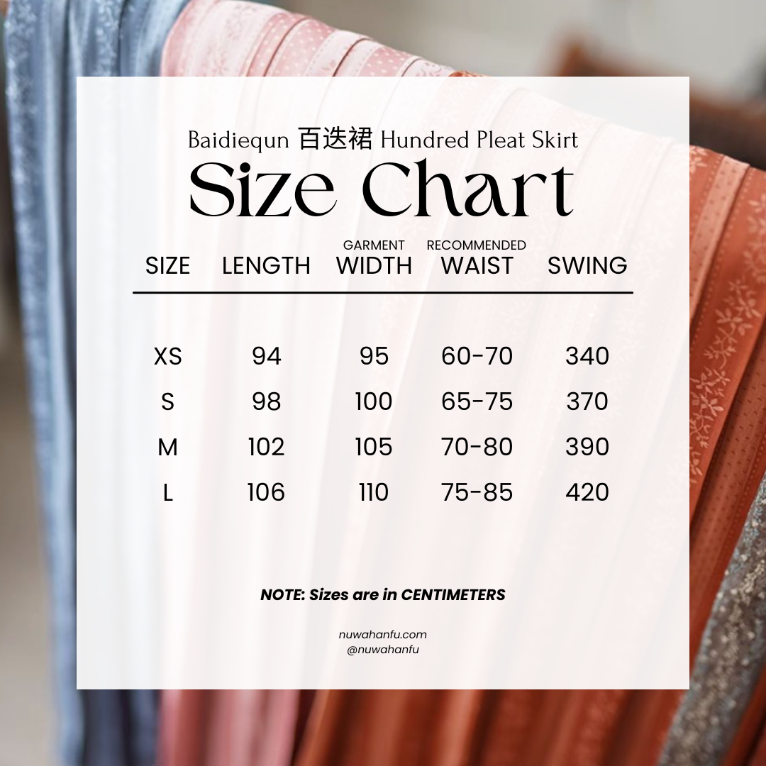 Xiao Huazhi 小花枝 Flowering Branch Song Dynasty Casual Baidiequn Hundred Pleat Skirt & Diaodai Tank Top Set