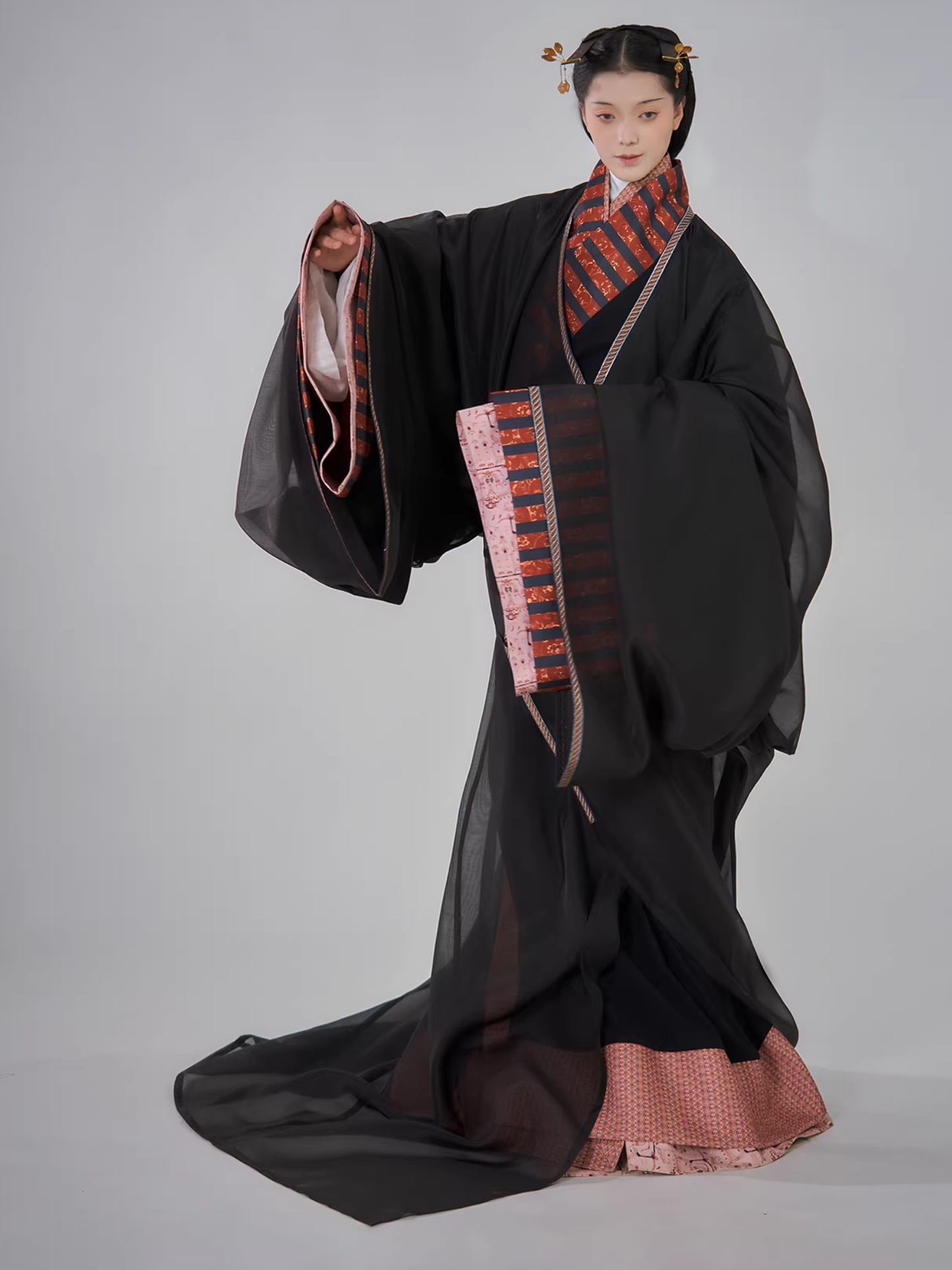 Shao Siming 少司命 God of Fate Warring States Period Restoration Unisex Zhiju Straight Hem Robe Set
