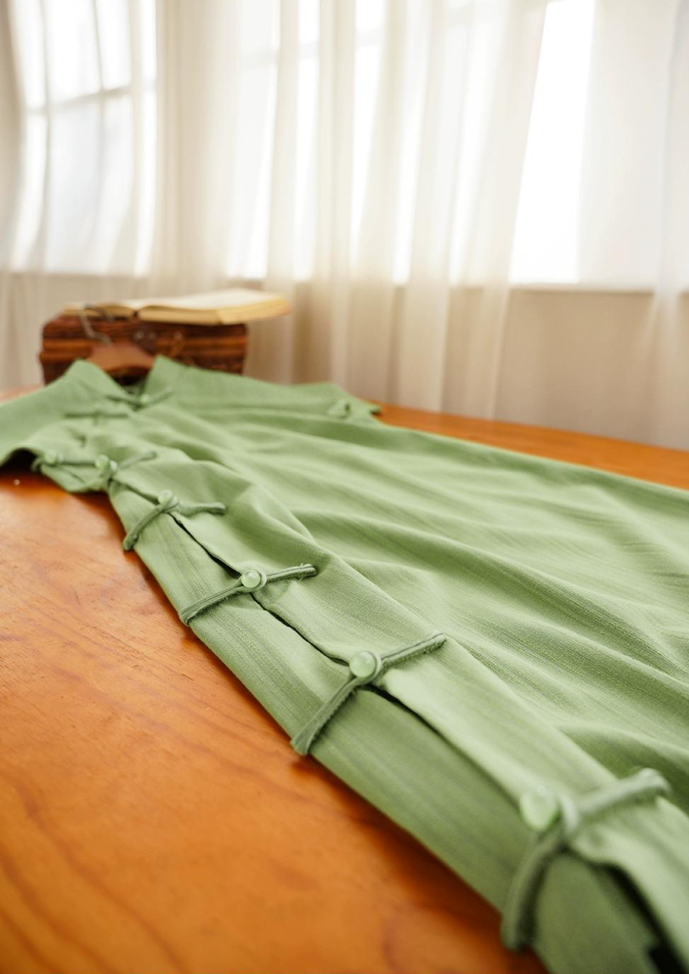 Jue Lei 蕨类 Fern 1930s Daily Retro Short Sleeve Qipao
