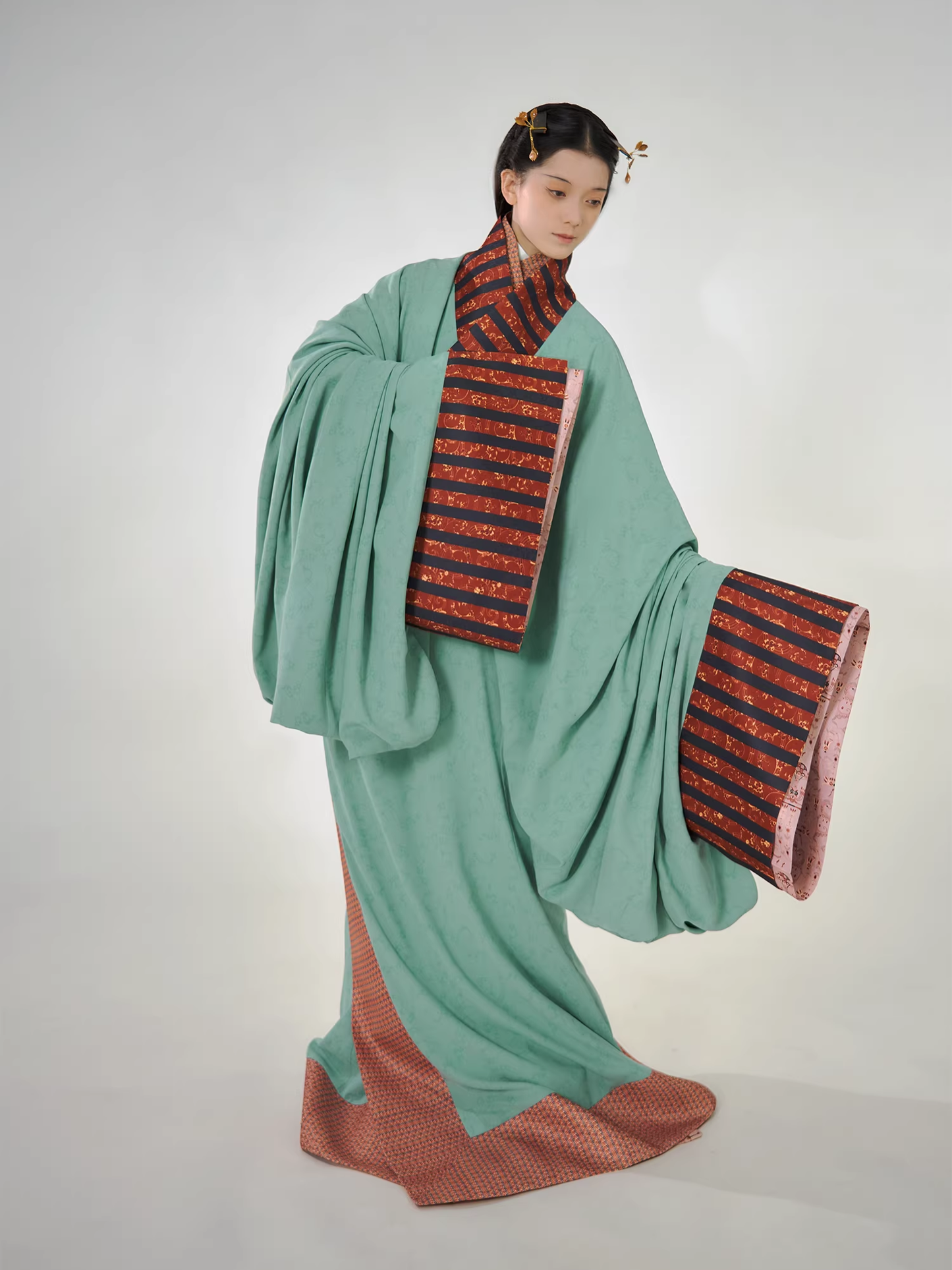 Shao Siming 少司命 God of Fate Warring States Period Restoration Unisex Zhiju Straight Hem Robe Set