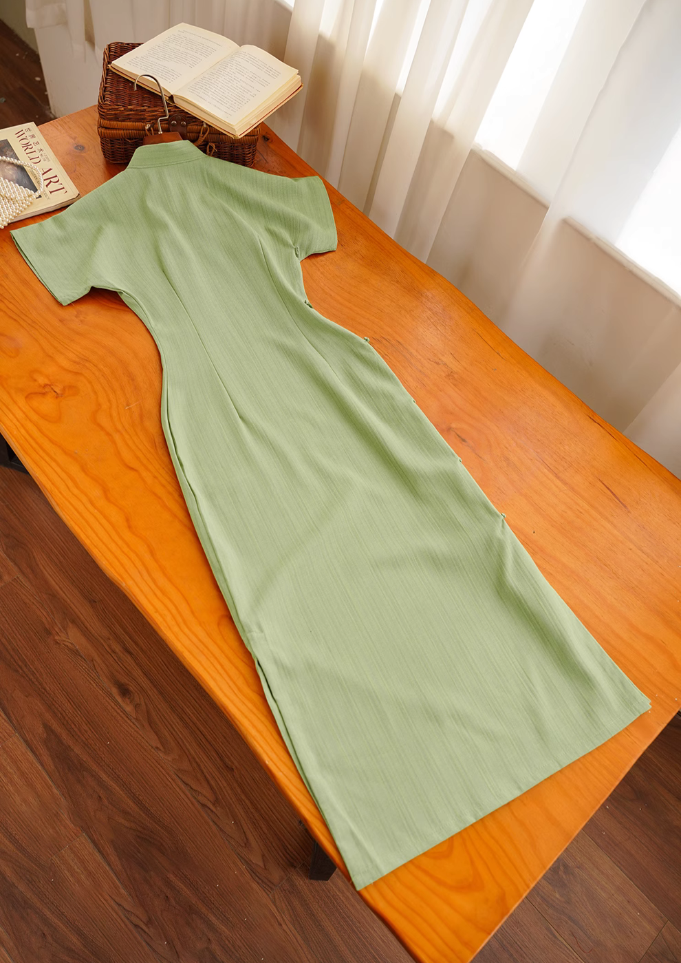 Jue Lei 蕨类 Fern 1930s Daily Retro Short Sleeve Qipao