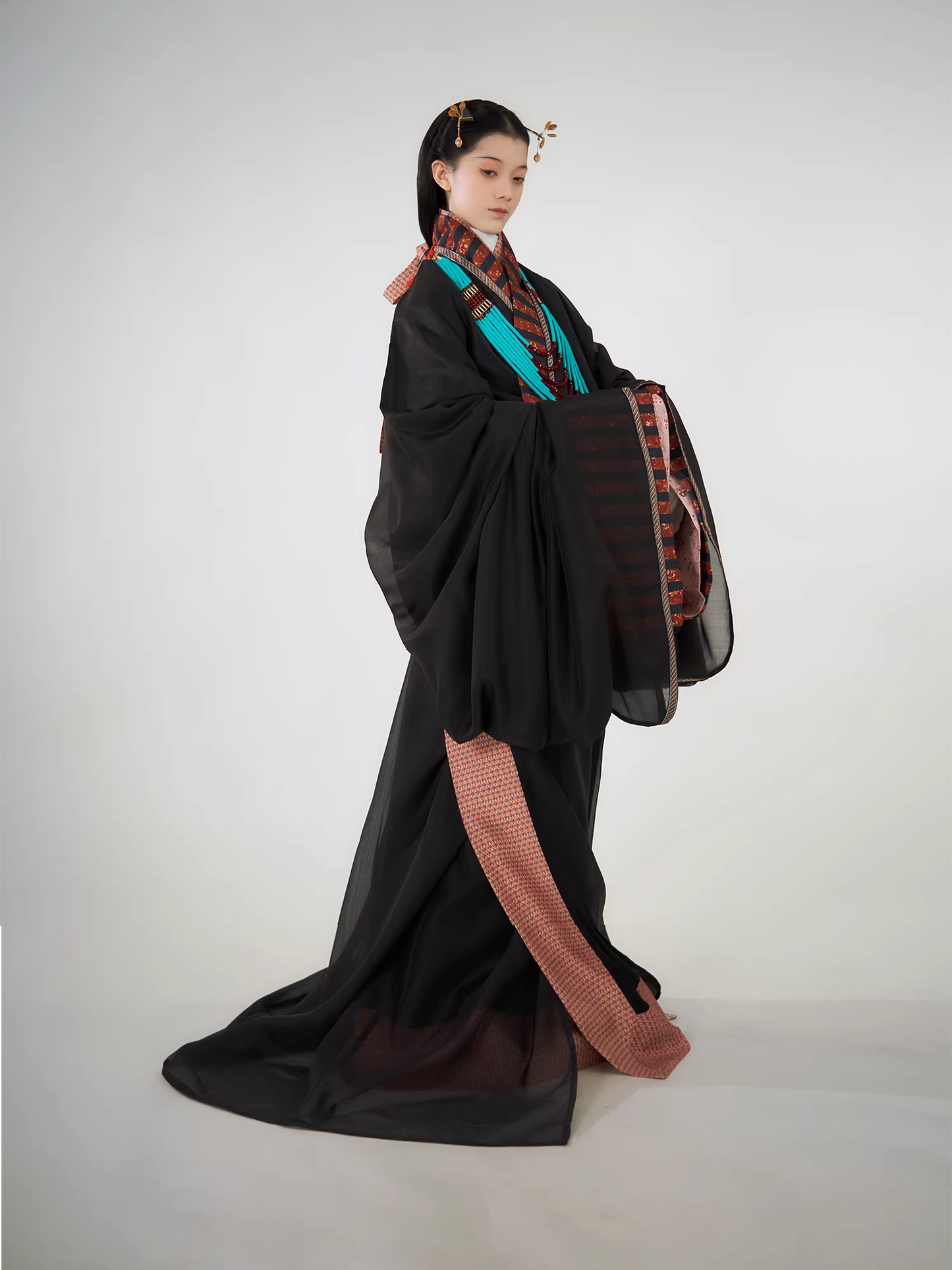 Shao Siming 少司命 God of Fate Warring States Period Restoration Unisex Zhiju Straight Hem Robe Set