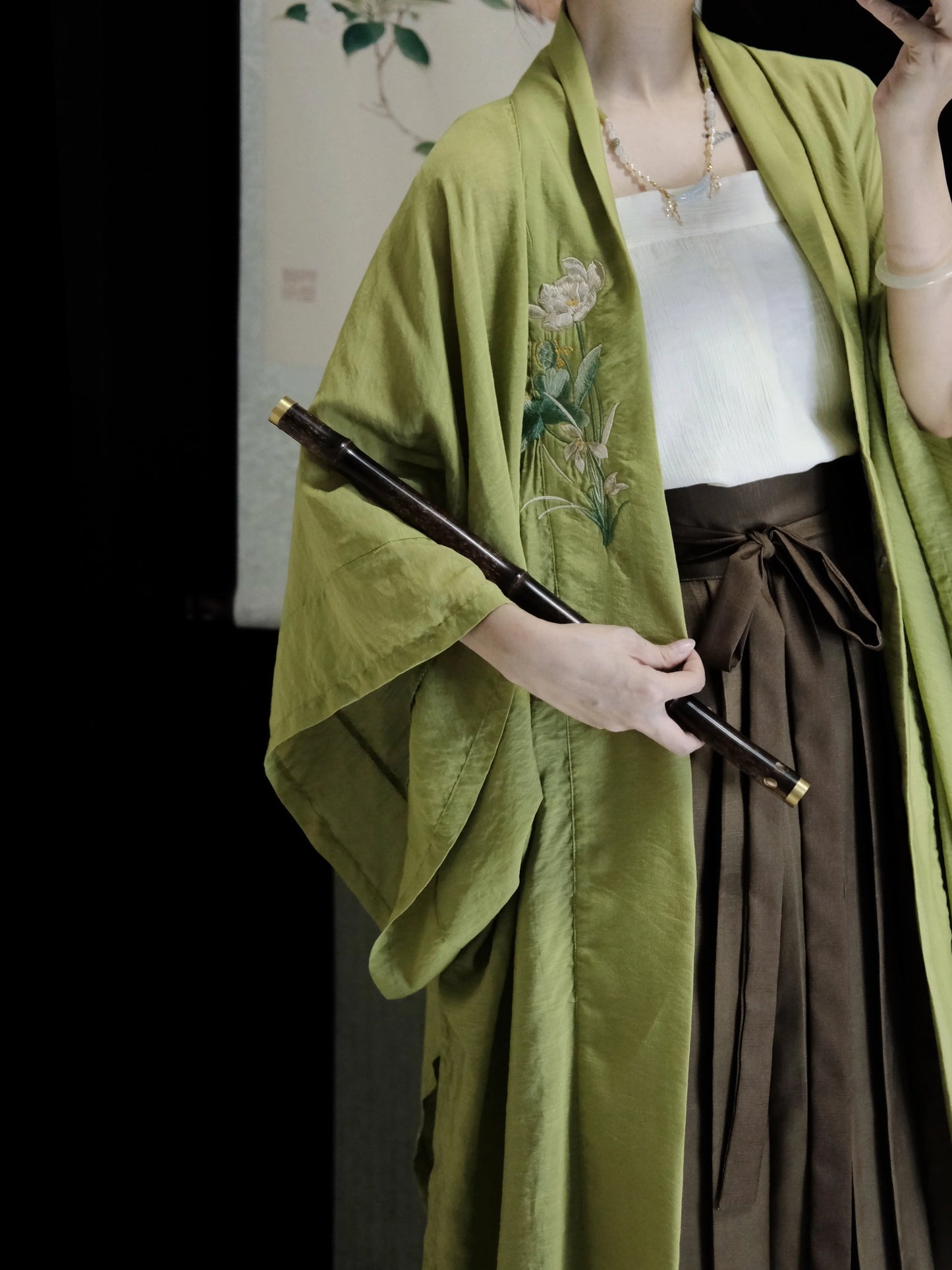 Shen Miao 神庙 Tempel Song-Dynastie Tencel Beizi Ruqun Set