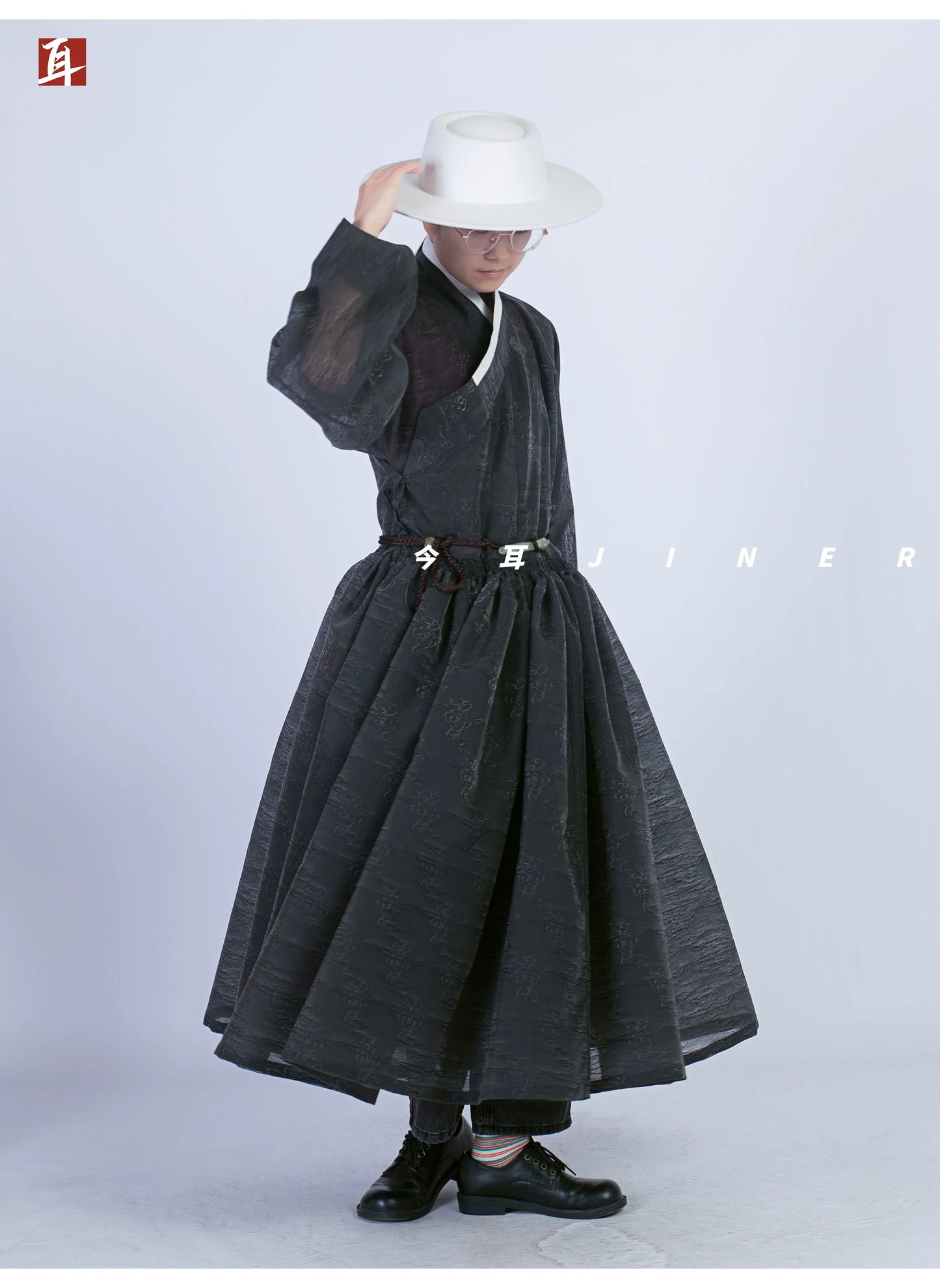 Hong Wudi 洪武帝 Emperor Hong Wu Ming Dynasty Cloud Jacquard Tieli Unisex Robe