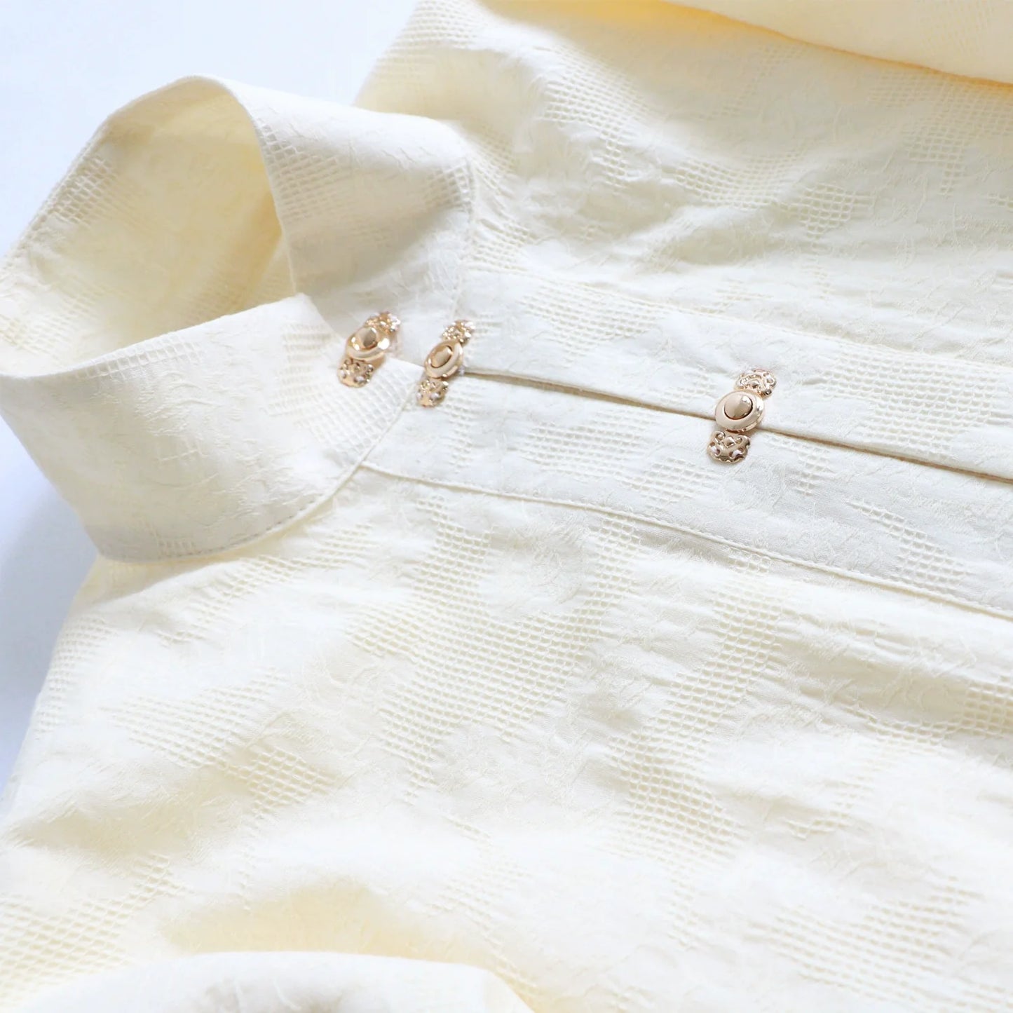 Richang 日常 Daily Cotton Liling Duijin Duanshan Ming Standing Collar Shirt