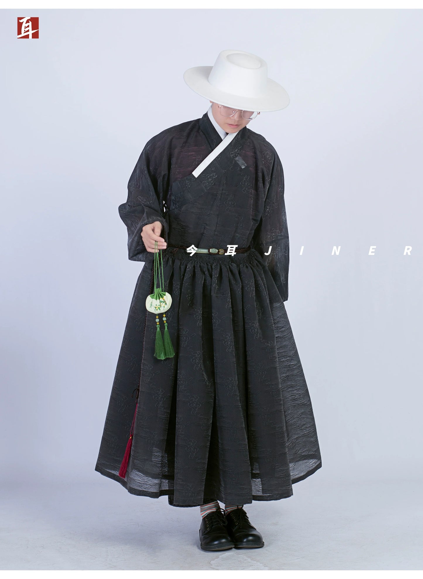 Hong Wudi 洪武帝 Emperor Hong Wu Ming Dynasty Cloud Jacquard Tieli Unisex Robe