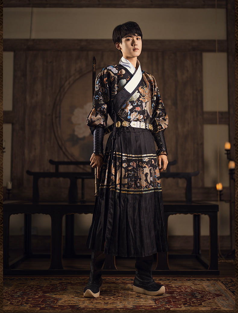 刺詔 明代 飛魚服 貼裏 武士長袍