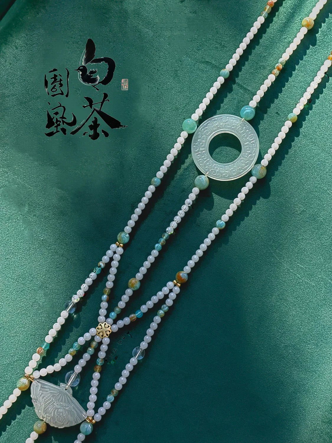 宮濤宮絛戰國玉佩復原款中性玉佩腰掛