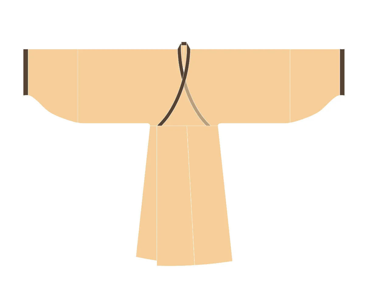 Qiu Se 秋瑟 Gewand im Zhiju-Stil der Han-Dynastie „Herbstliches Schimmern“