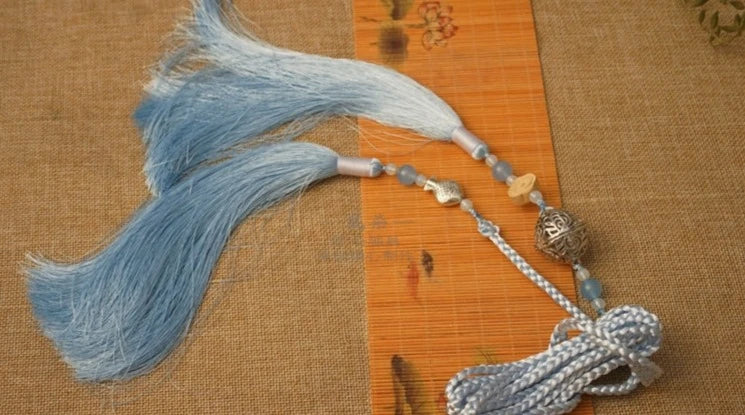 Yufu 渔夫 Fisherman's Tassel Belt Unisex Hanfu Accessory