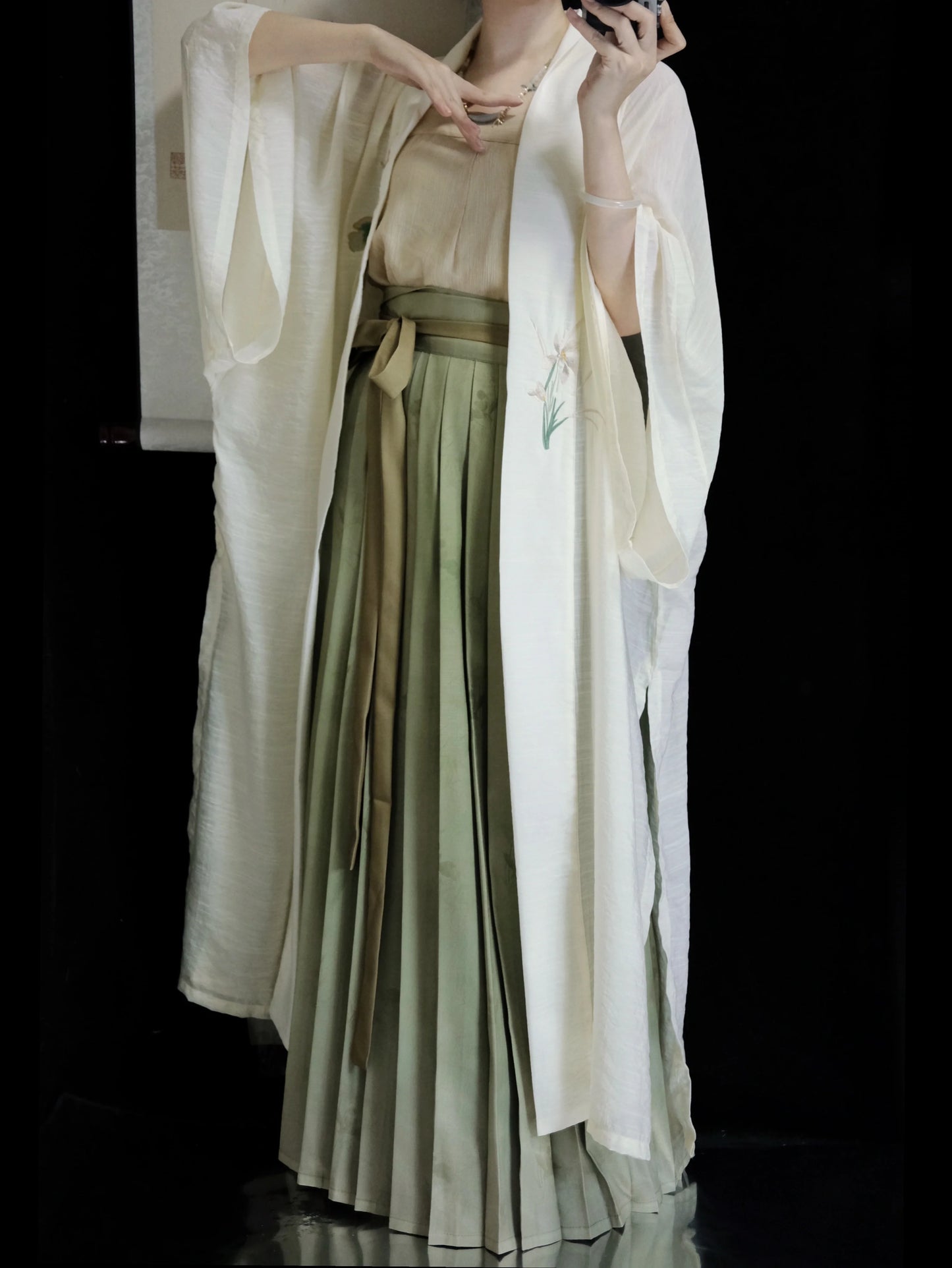 Shen Miao 神庙 Tempel Song-Dynastie Tencel Beizi Ruqun Set