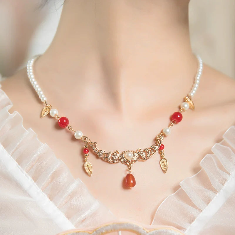 Chuan Zhu 串珠 Vermillion Strings Verschiedene Perlenhalsketten der Tang- und Song-Dynastie