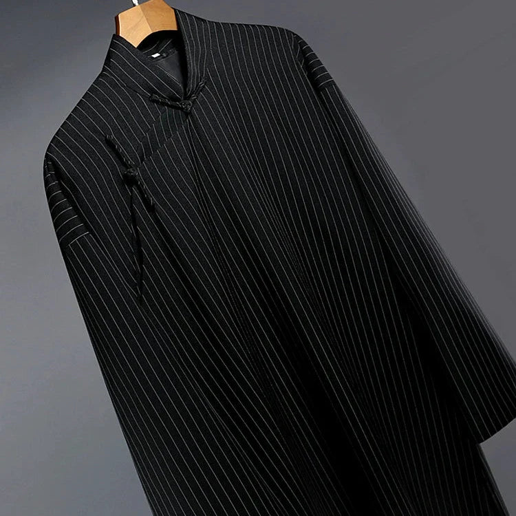 Shang Ren 商人 Businessman 1920s Republic of China Changpao Mandarin Collar Robe