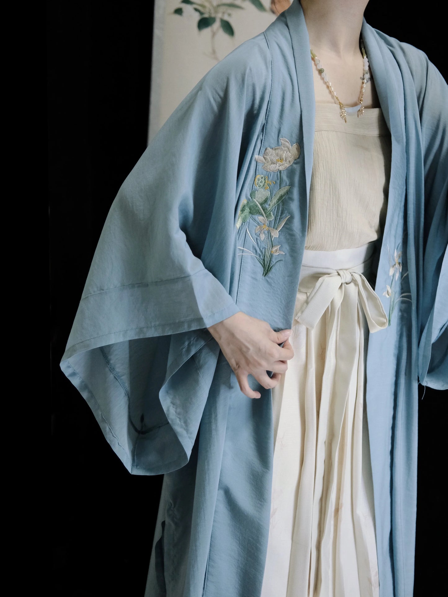 Shen Miao 神庙 Tempel Song-Dynastie Tencel Beizi Ruqun Set