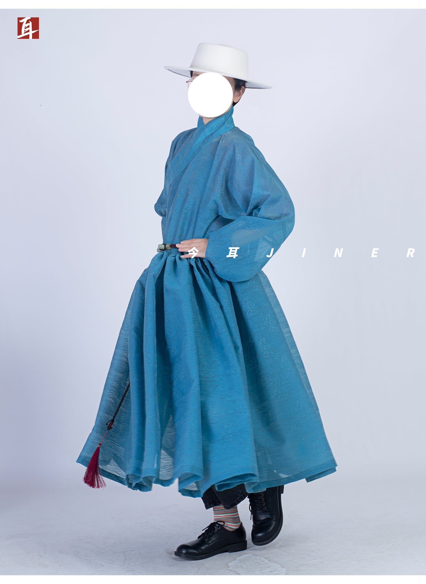 Hong Wudi 洪武帝 Emperor Hong Wu Ming Dynasty Cloud Jacquard Tieli Unisex Robe