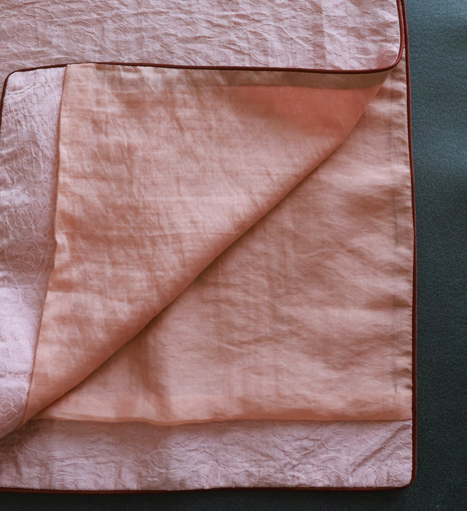 Ying Tao 樱桃 Cherry Pink 1930s Flower Knot Short Sleeve Qipao