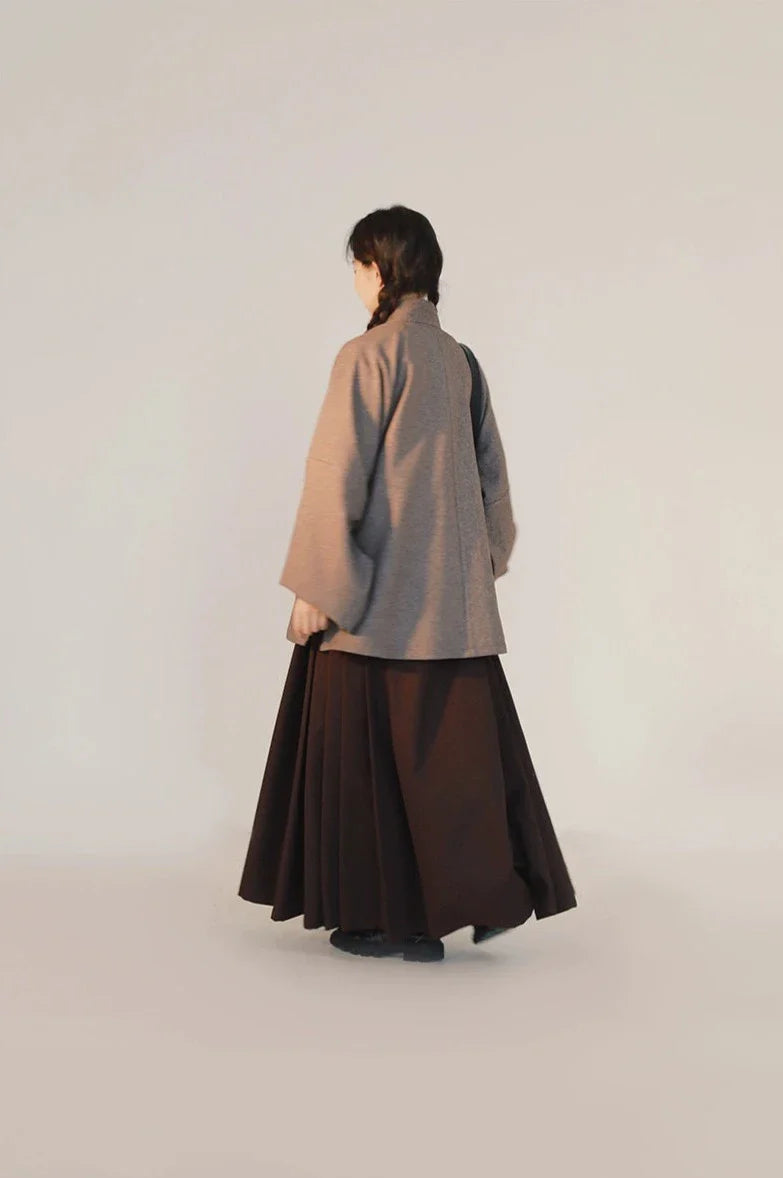 Gan Cao 甘草 Süßholz Modernisierter Ming-Dynastie Liling-Oberteil & Easy-Wear Mamian-Set