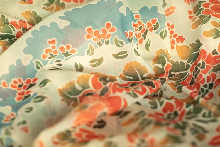 Xie Wenyang 缬纹样 Valerian Duck Tang Dynasty Pibo Scarf