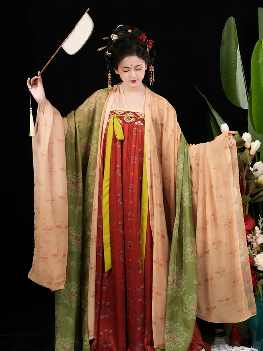 Si Feng 司凤 Tang Dynasty Restoration Daxiushan Jacket Qixiong Ruqun Set