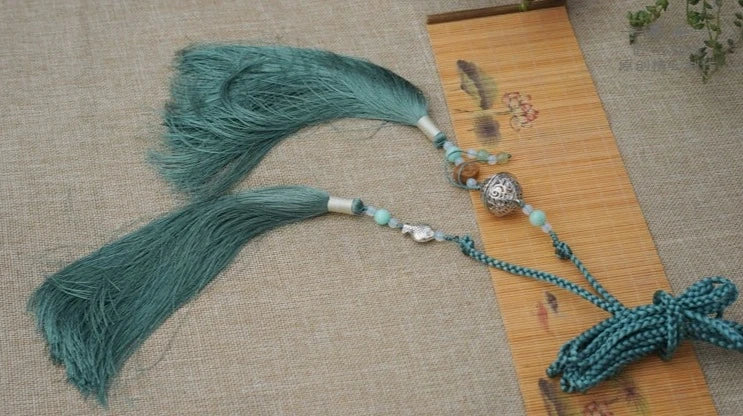 Yufu 渔夫 Fisherman's Tassel Belt Unisex Hanfu Accessory