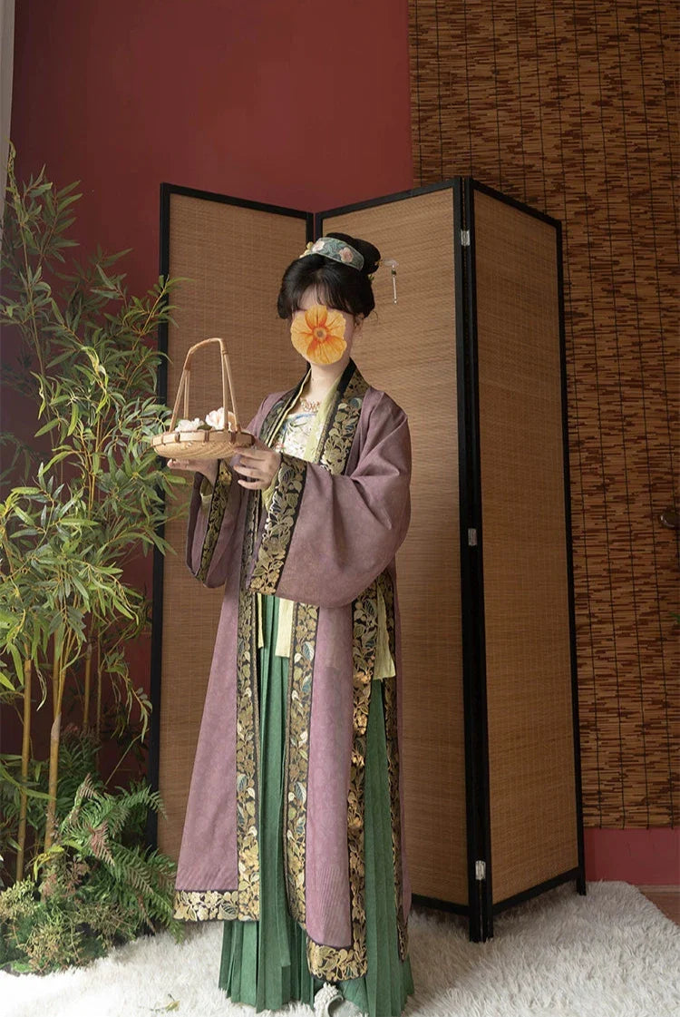 Tai Lü 苔绿 Moss Green Southern Song Dynasty Restoration Zhiling Duijin Beizi Jacket