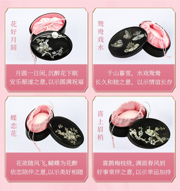 鴨蛋香粉 謝馥春 傳統彩妝香粉餅 - 淡玫瑰香