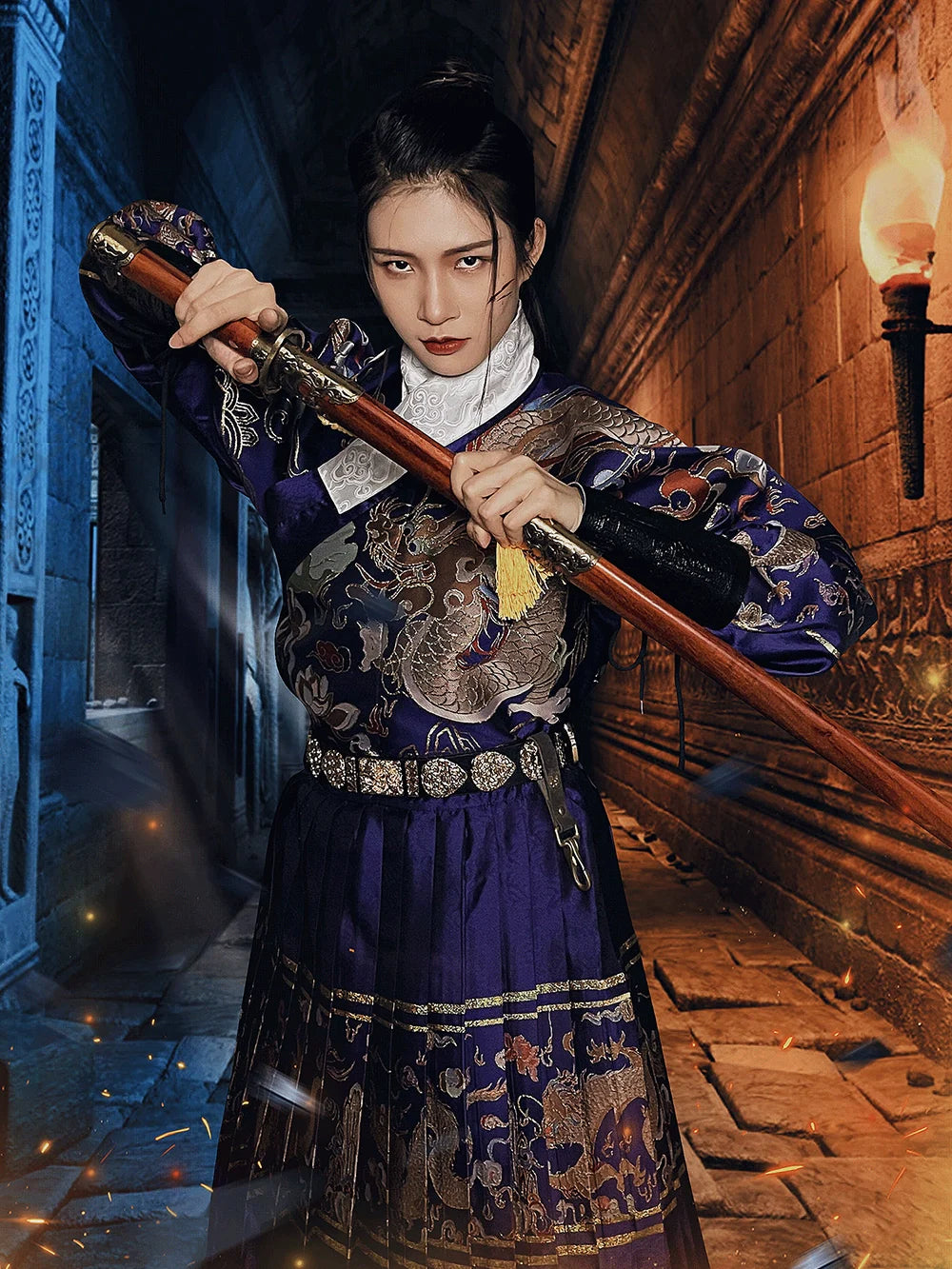 刺詔 明代 飛魚服 貼裏 武士長袍