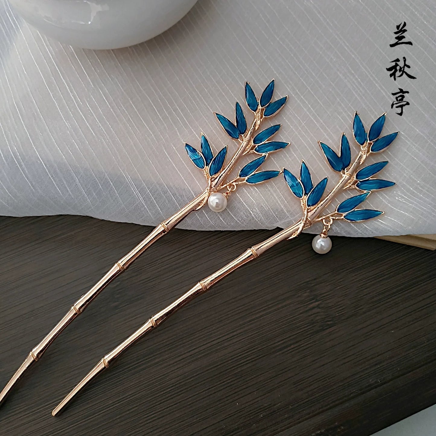Shao Lan 烧蓝 Burnt Blue Various Ming Dynasty Turquoise Flower Hairpins
