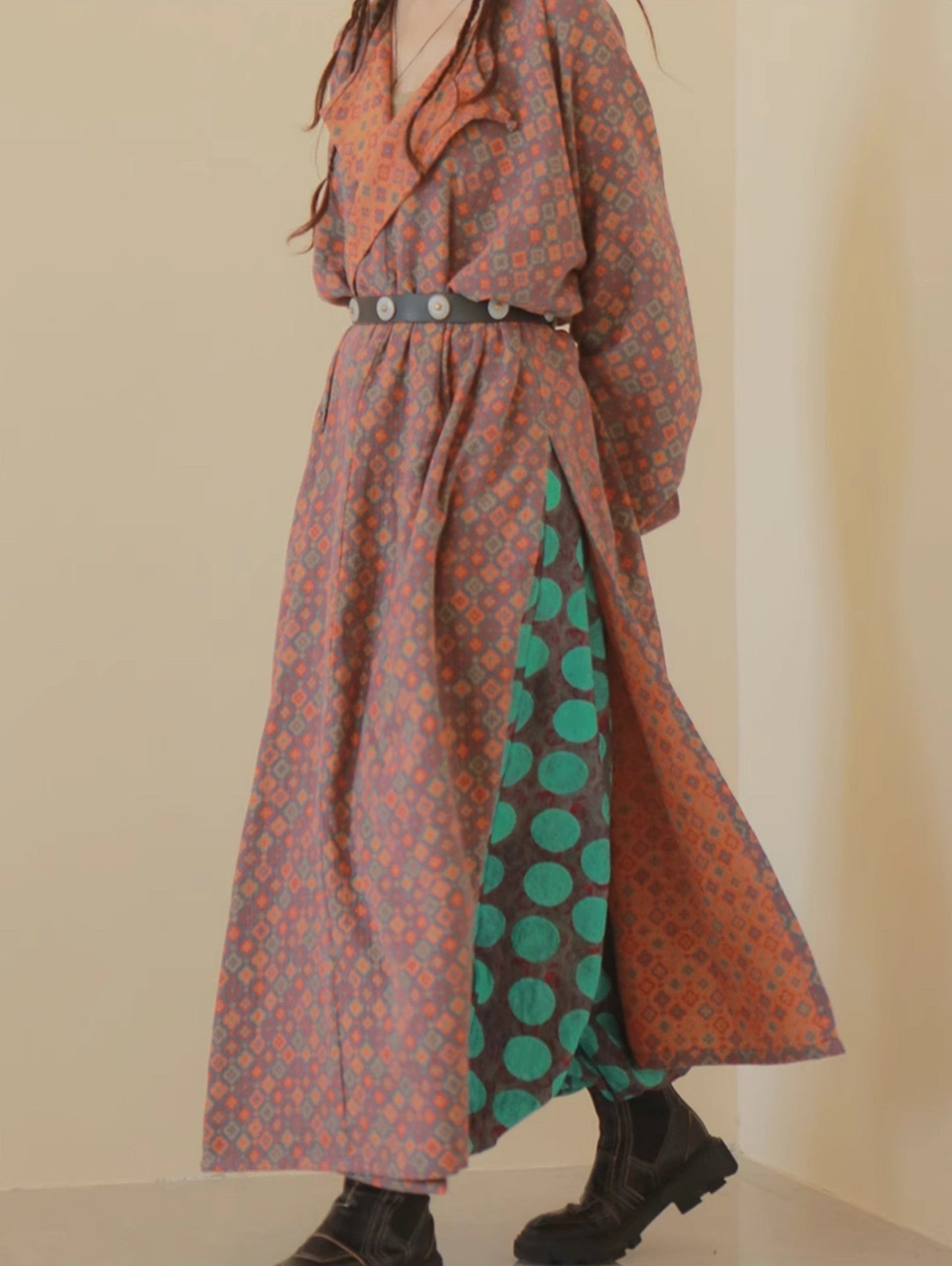 Jingjie Huashu 荆芥花束 Cat Mint Bouquet Modernized Tang Cotton Lantern Trousers