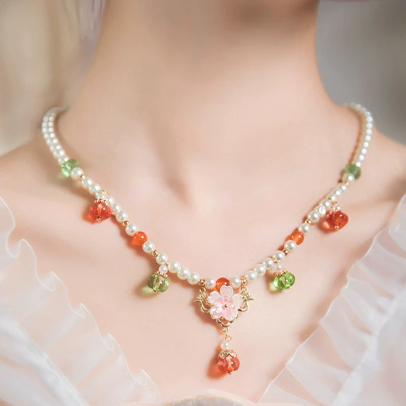 Chuan Zhu 串珠 Vermillion Strings Verschiedene Perlenhalsketten der Tang- und Song-Dynastie