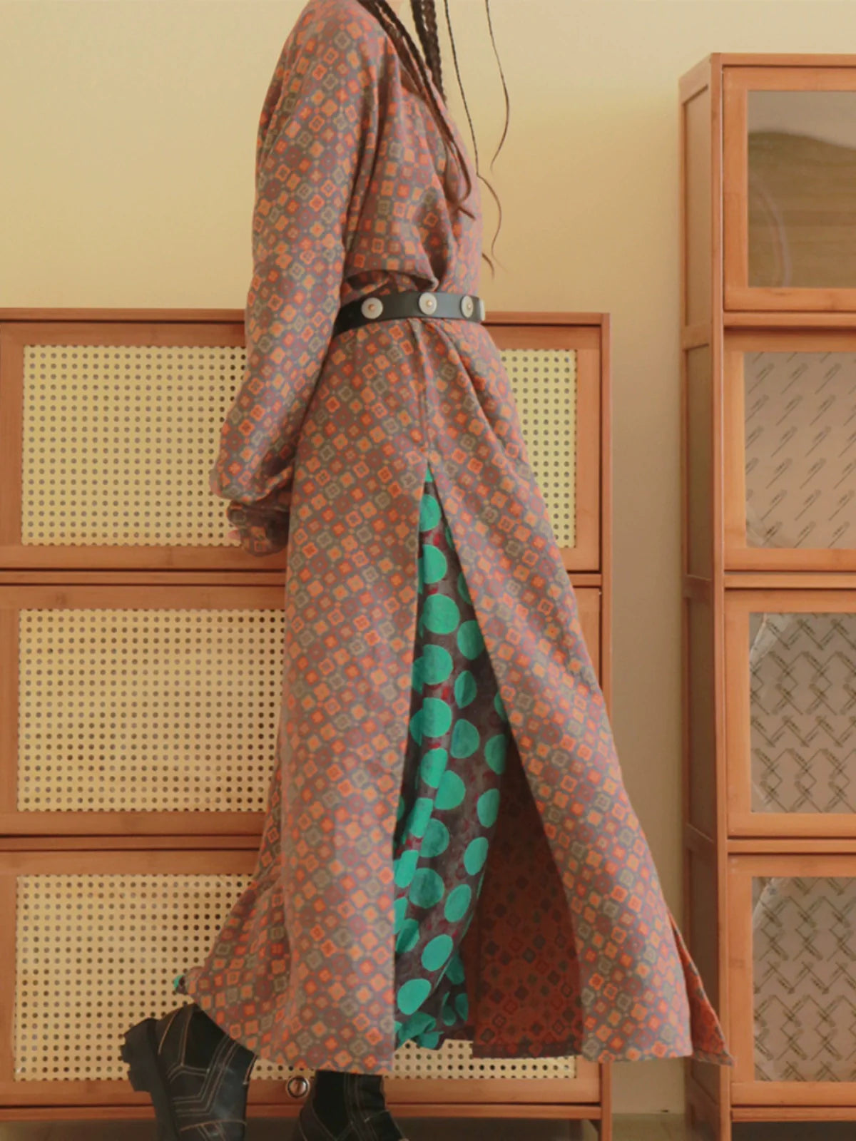 Jingjie Huashu 荆芥花束 Cat Mint Bouquet Modernized Tang Cotton Lantern Trousers