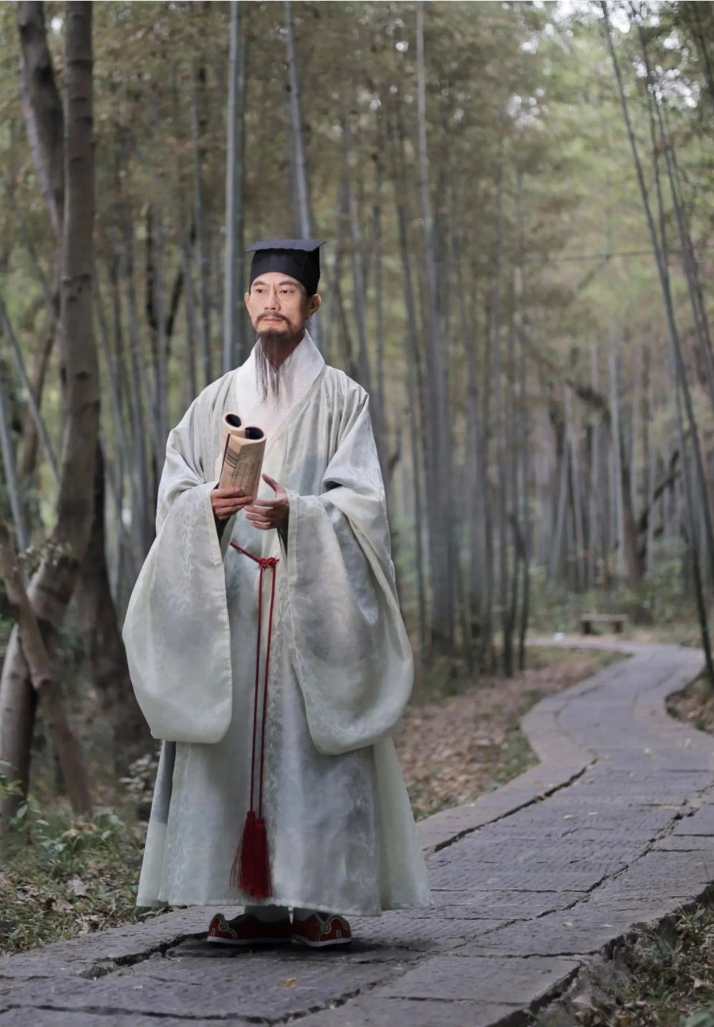 Mun Chun 暮春 Late Spring Ming Dynasty Daopao Men & Unisex Robe