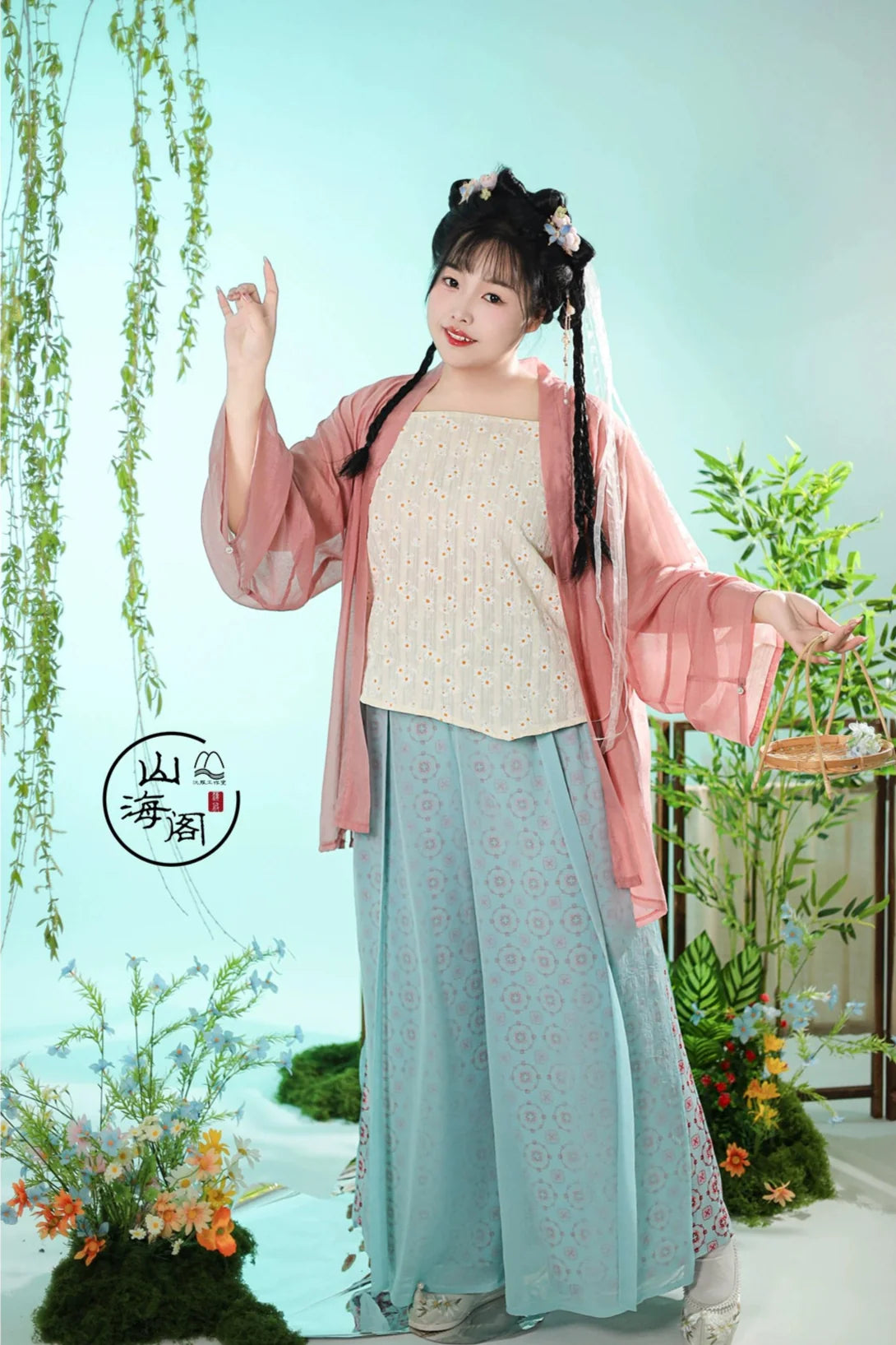 春笙 現代版宋制大尺碼褙子套裝