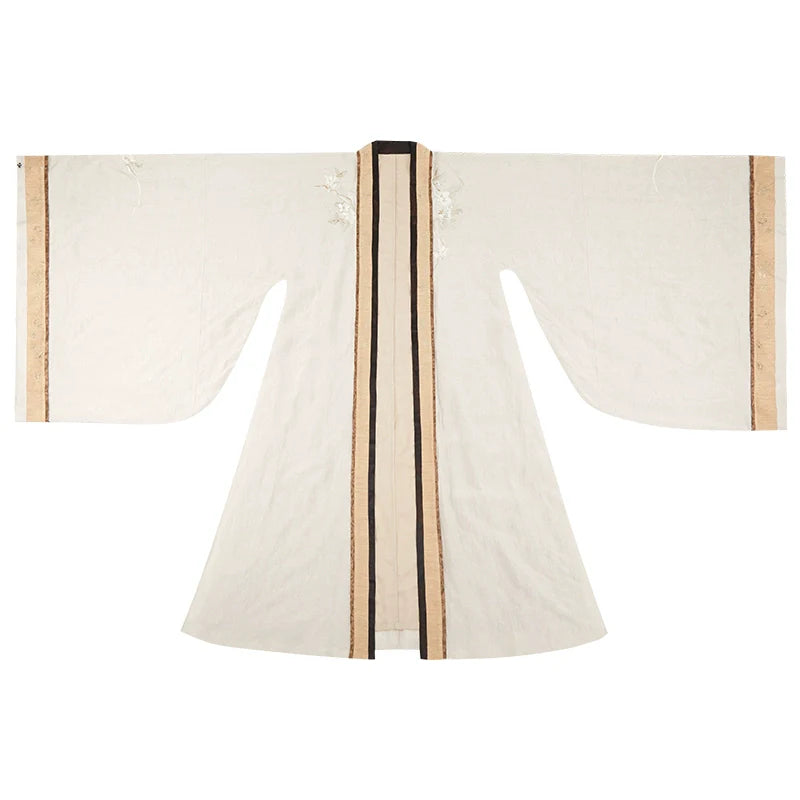 Five String Melody 五弦华韵 Modernized Han Dynasty Mulberry Silk Quju Zhiju Robe Set