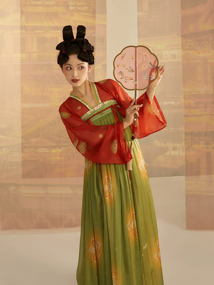 Yao Tai 瑶台 Palace Banquet Tang Dynasty Qixiong Ruqun Set