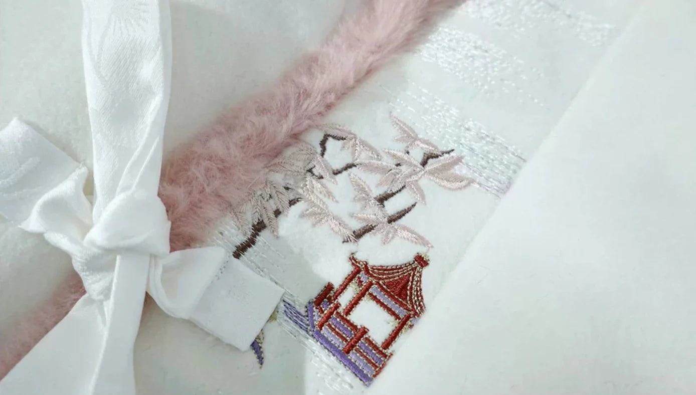 Tui Qiu 退秋 Return to Autumn Modernized Ming Winter Jiaoling Ao Jacket & Mamian Aoqun Set
