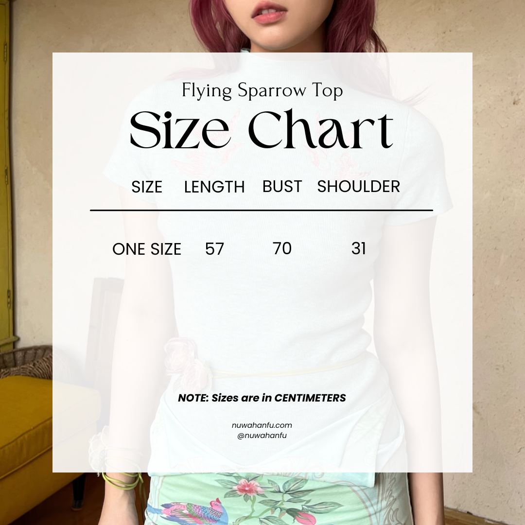Fei Yan 飞燕 Flying Sparrow New Chinese Style Knit Short Sleeve Turtleneck Top